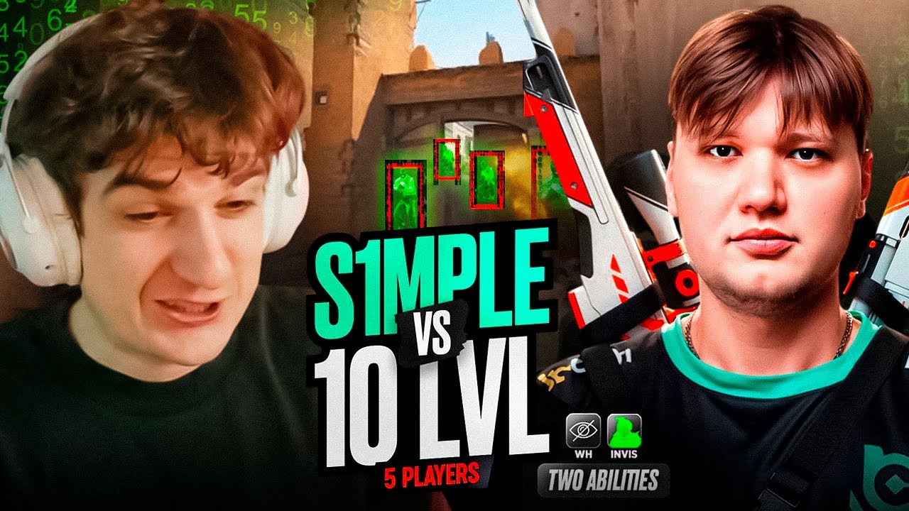 ЭВЕЛОН ШОУ МАТЧ СИМПЛ С ВХ 1 ПРОТИВ 5 СТРИМЕРОВ В CS2 НА 10К ДОЛЛАРОВ!