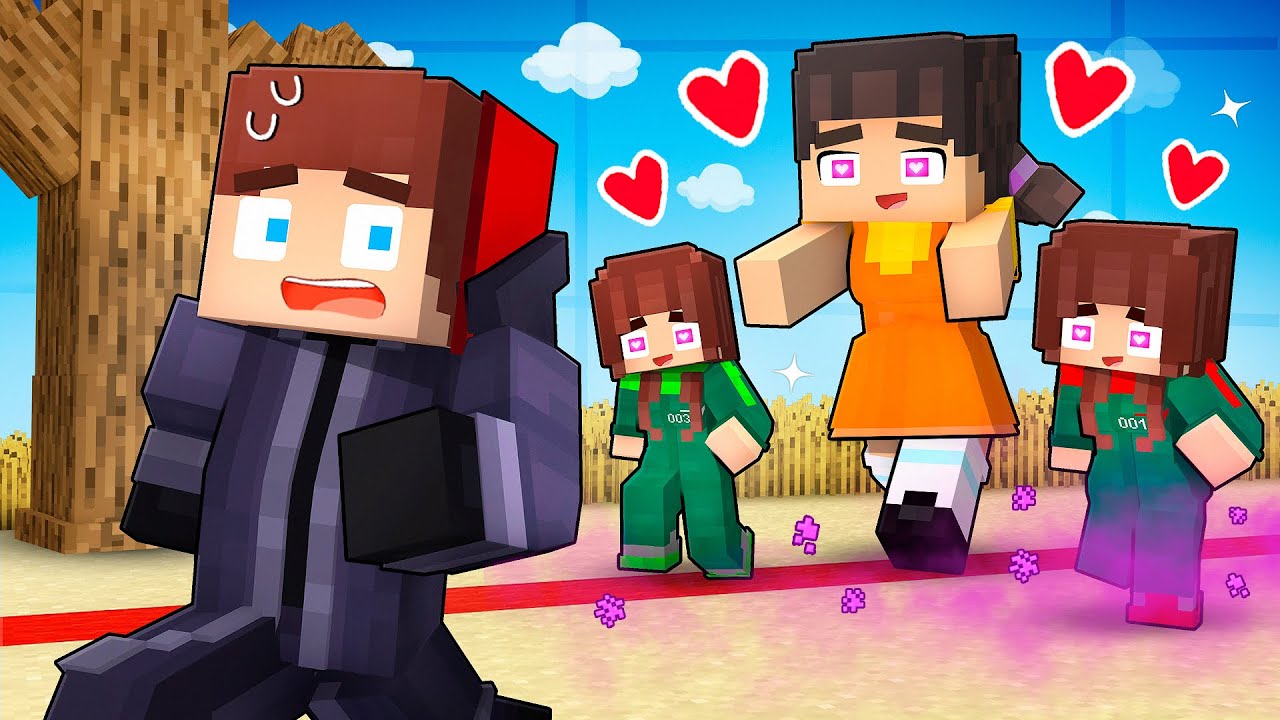 JJ Squid Game LOVE CURSE - Maizen Minecraft Animation