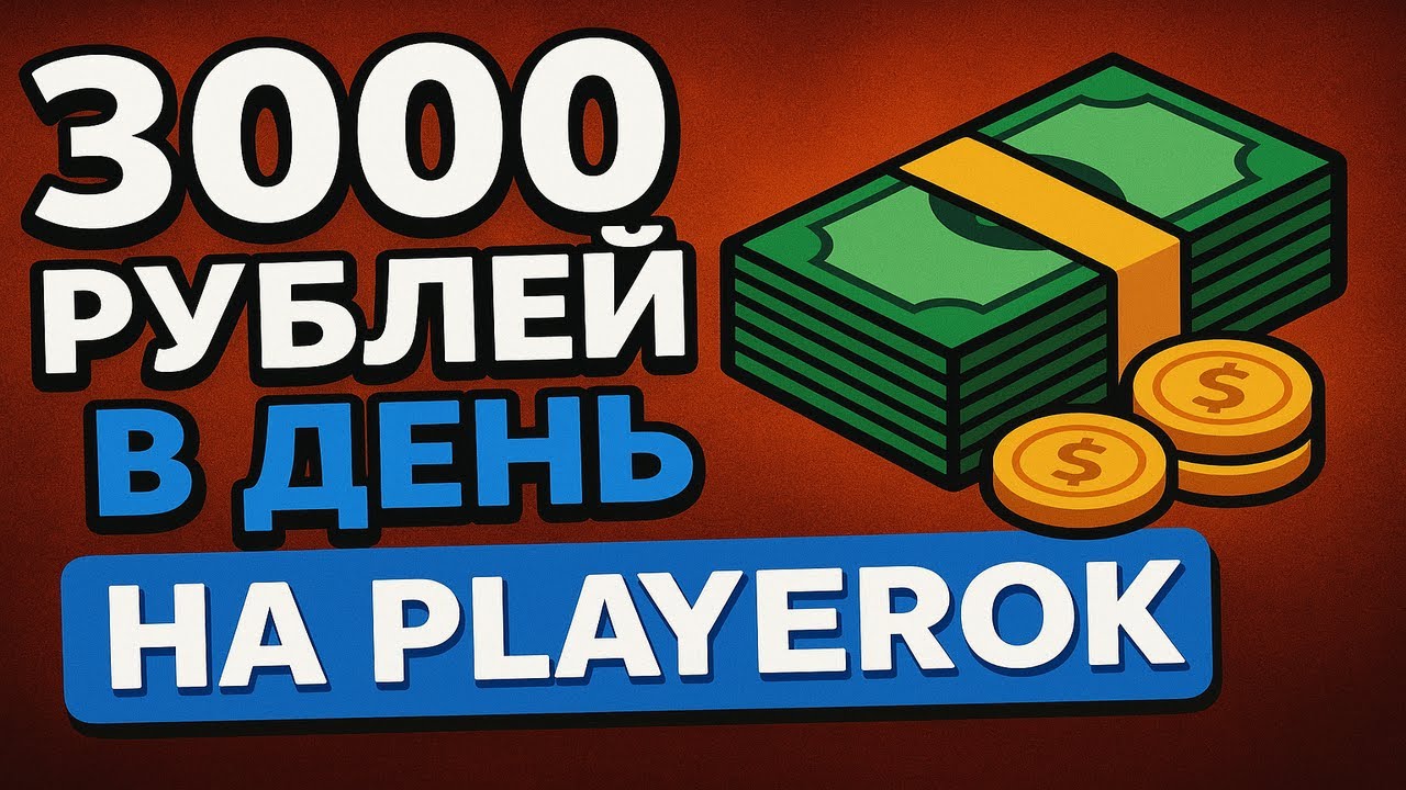 КАК НАЧАТЬ ЗАРАБАТЫВАТЬ ОТ 3000 РУБЛЕЙ В ДЕНЬ НА PLAYEROK?