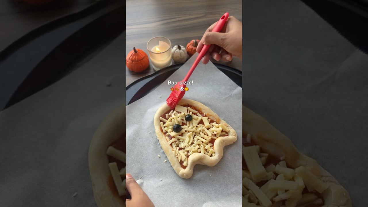 👻🍕 pizza!! cookingyoutubeshortsshorts food halloweensnack halloweenspookyseason