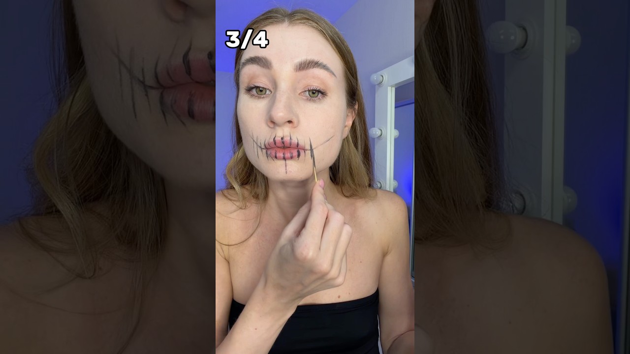 4 Easy Halloween Makeup Ideas You’ll Actually Want to Try! 👻🎃💄 halloween viral diy shorts