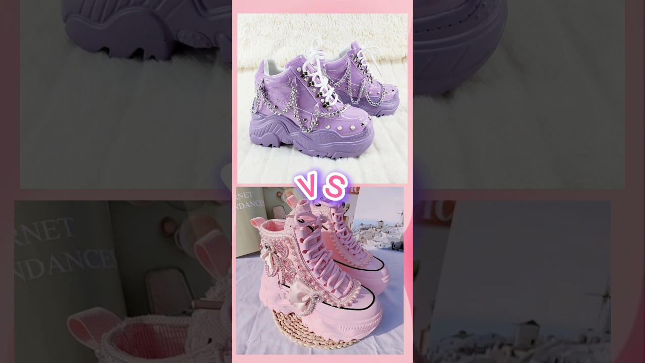 Pink or purple? 🌷🔮 vs pink purple shorts