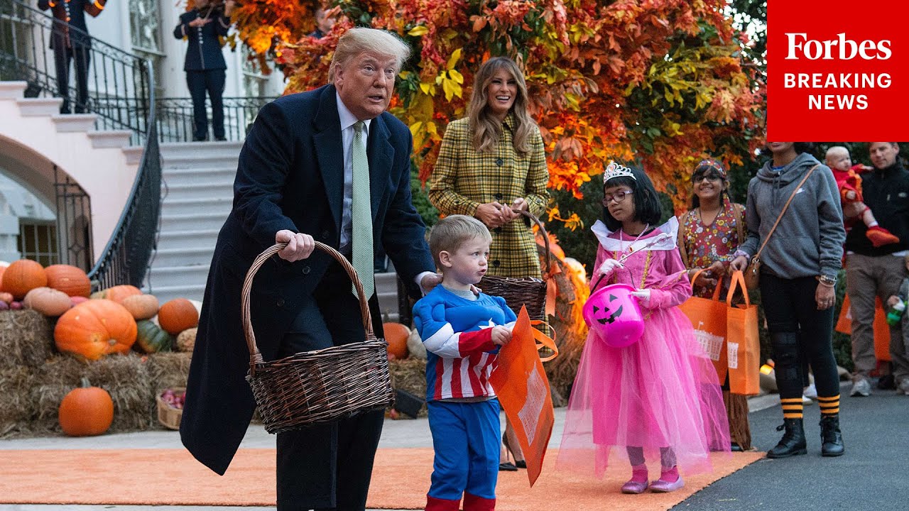 WATCH LIVE: President Trump And First Lady Melania Trump Hold Halloween At The White House