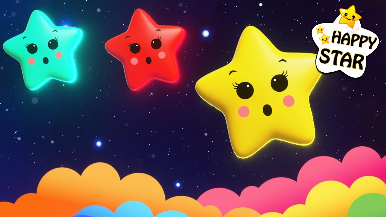 Twinkle Twinkle Little Star - Rainbow Star Dancing - Baby &amp; Kids Songs