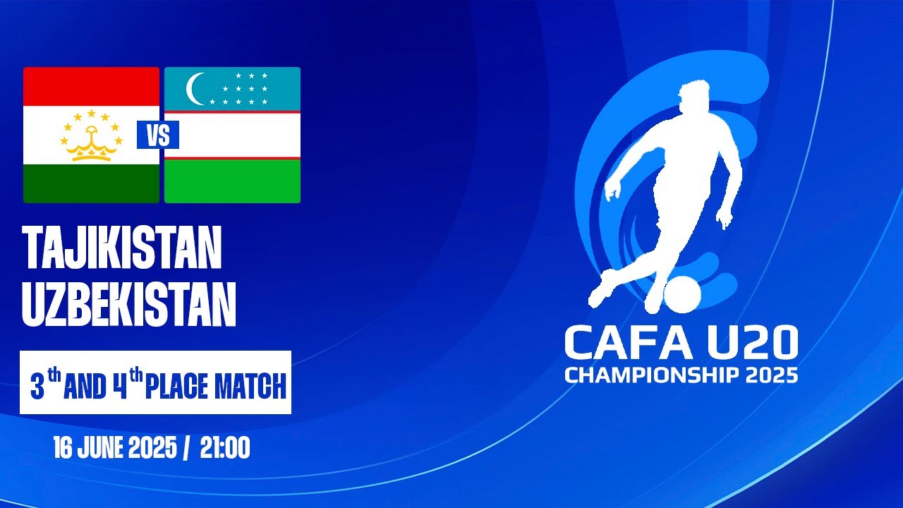 Uzbekistan vs Tajikistan | CAFA U20 CHAMPIONSHIP 2025 | 3rd/4rd Place match