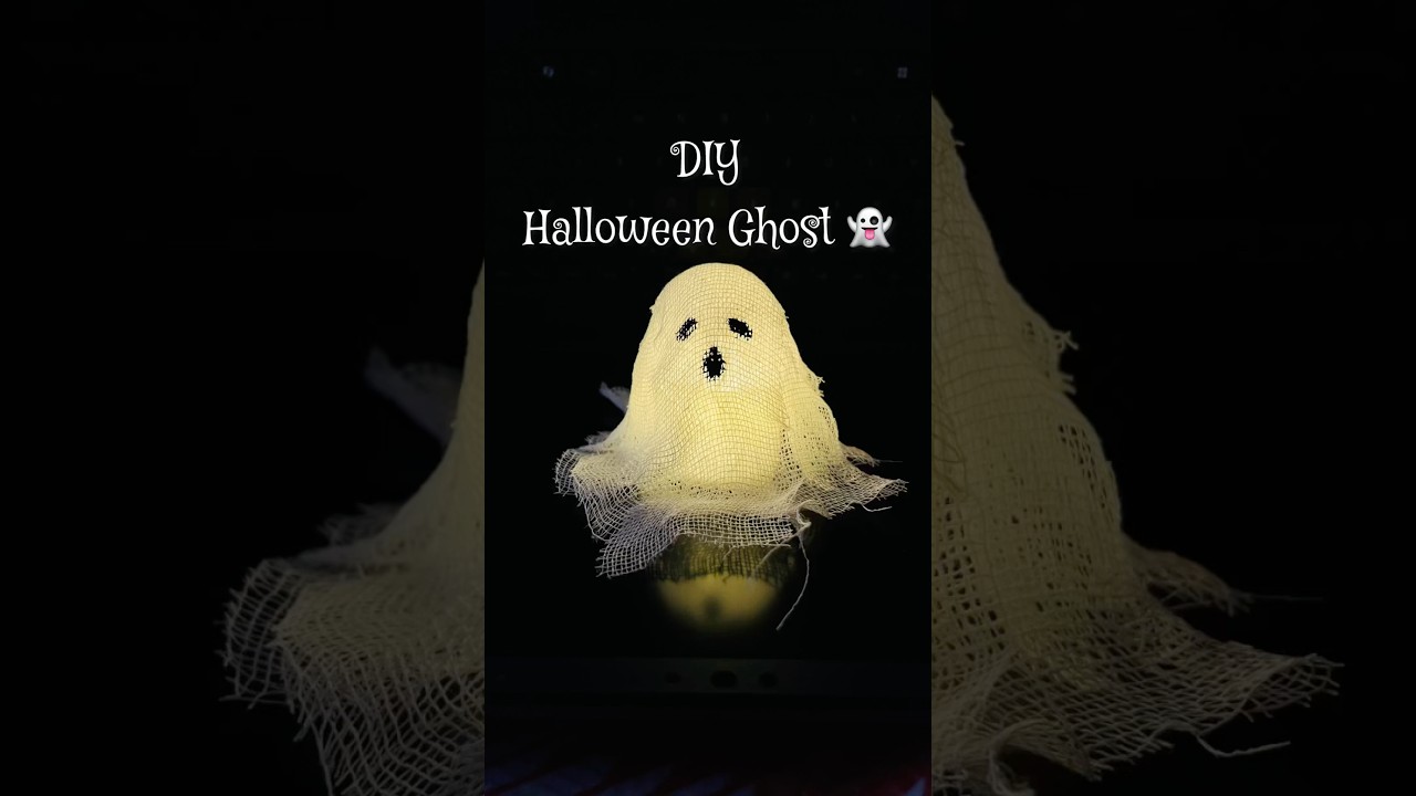 DIY cute Halloween Ghost👻 | Halloween decoration idea diyhalloweendecor spookyseason Craftldeas