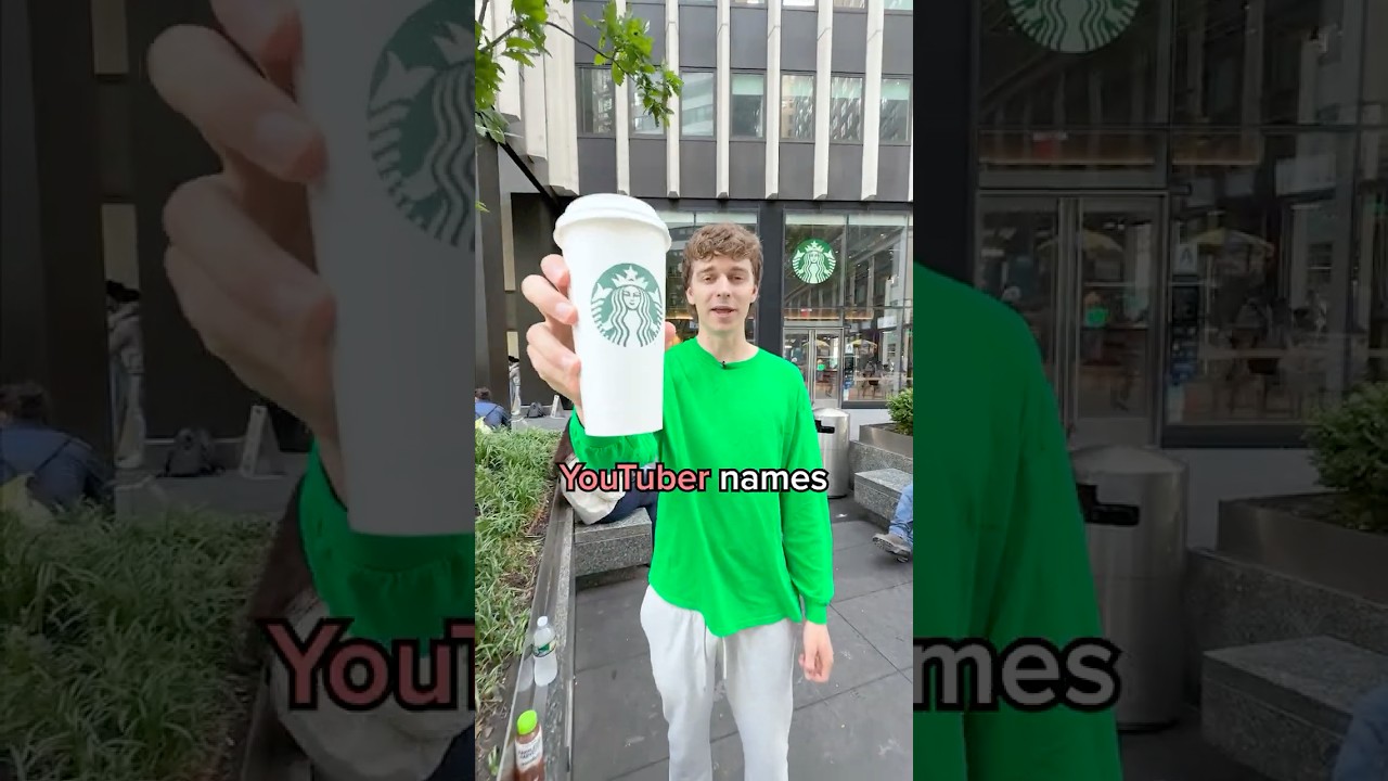 Can Starbucks Spell YouTubers’ Names?