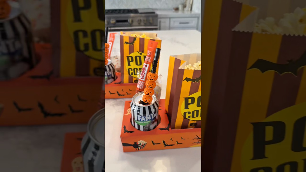 Halloween Movie Night Snacks 🎃🍭 snackbox movienight halloween asmr candy viral shorts fyp