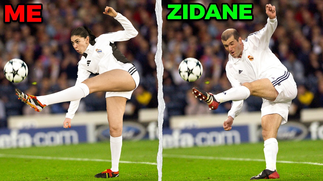 I Recreated Zidane's Best Goals vs Luca Zidane
