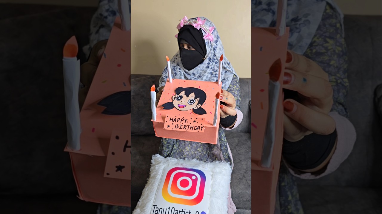 Shizuka Paper Cake Making Video | Paper Cake kaise banaen shortsfeed viralshort craft papercraft