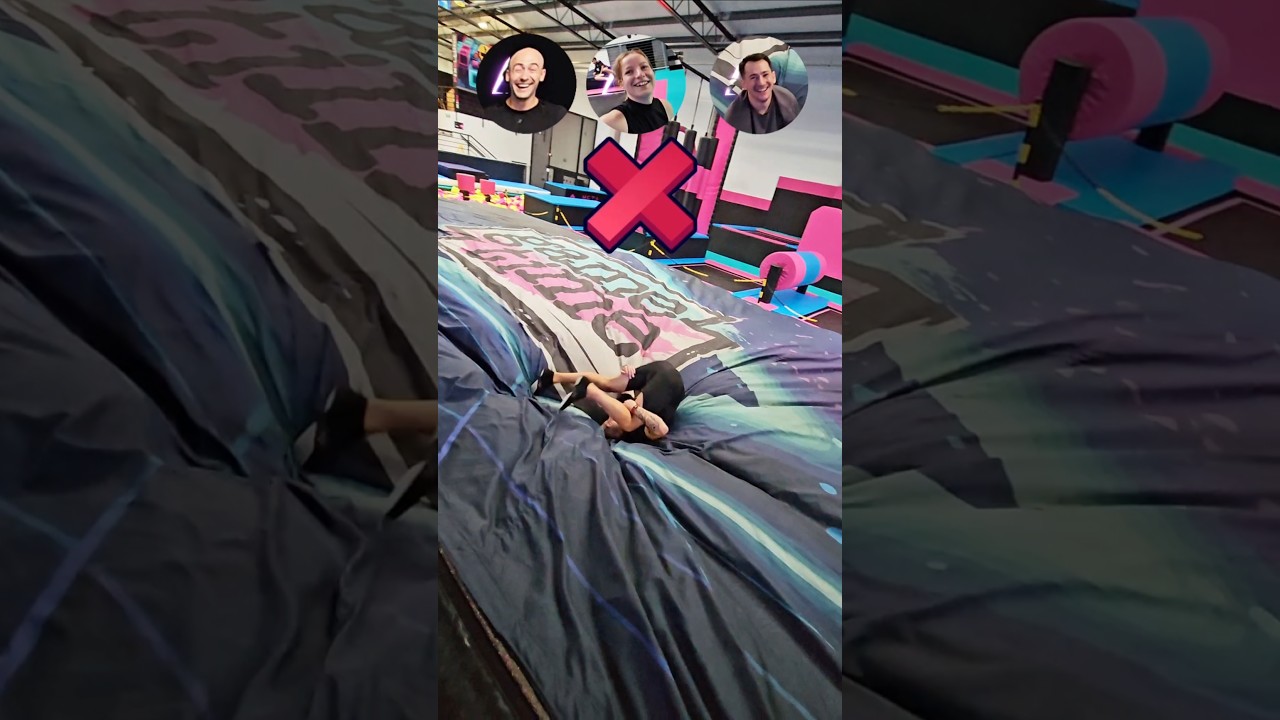 KTO WYGRA GRĘ W KLEJA?😁 klej salto trick shorts skill sport parktrampolin