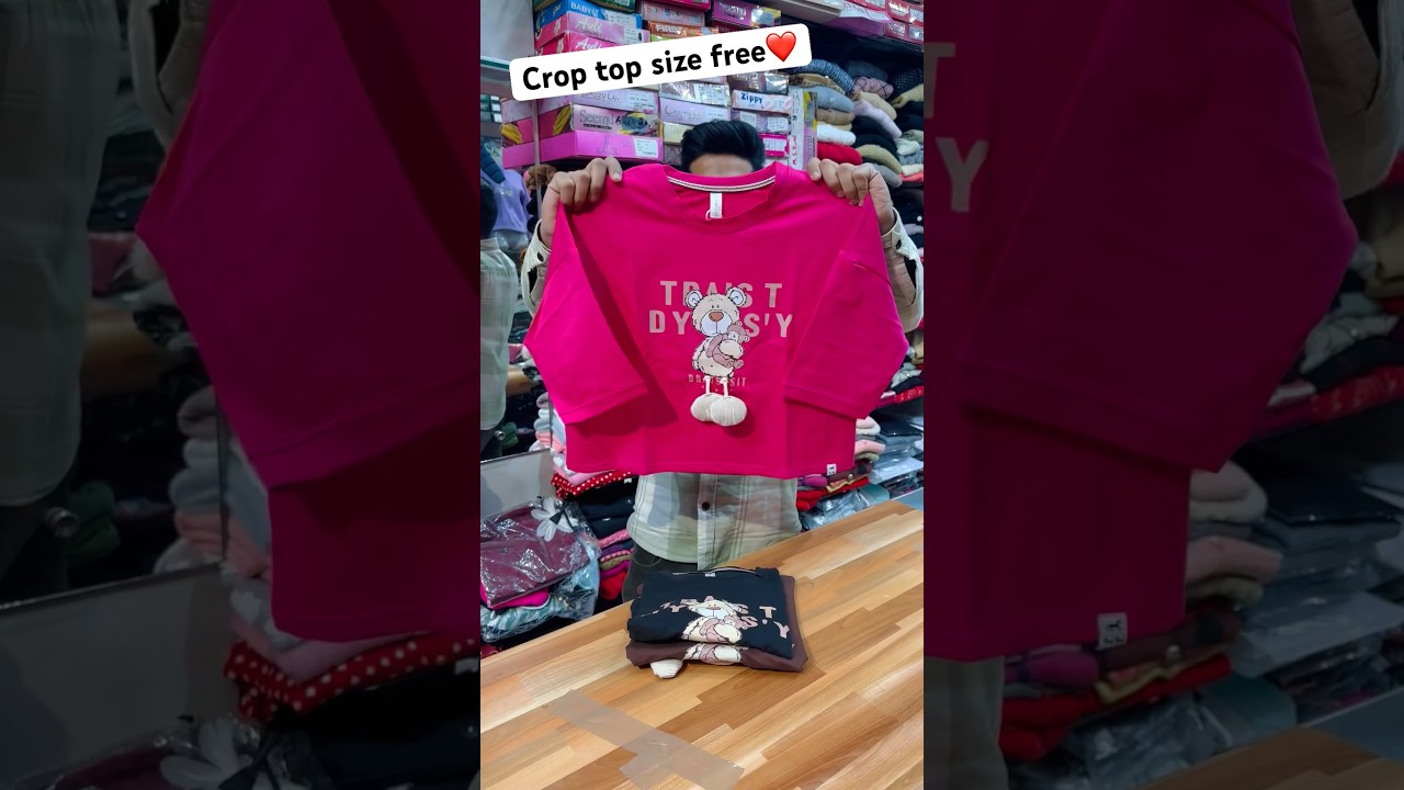 Women crop top croptop tshirt woman clothing girl fashion short video @gulatigarments6442