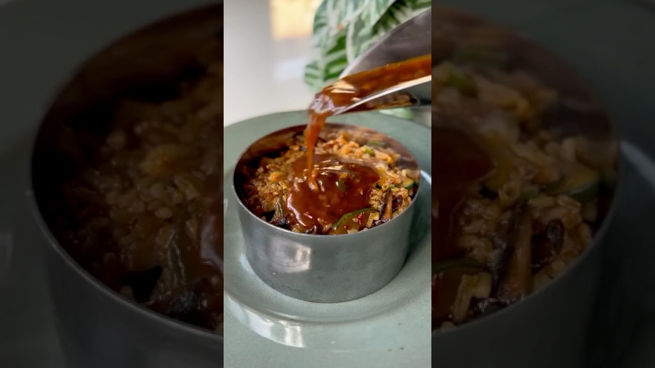 Mushroom Pot Rice 🍄🥬 easy mushroom friedrice recipe