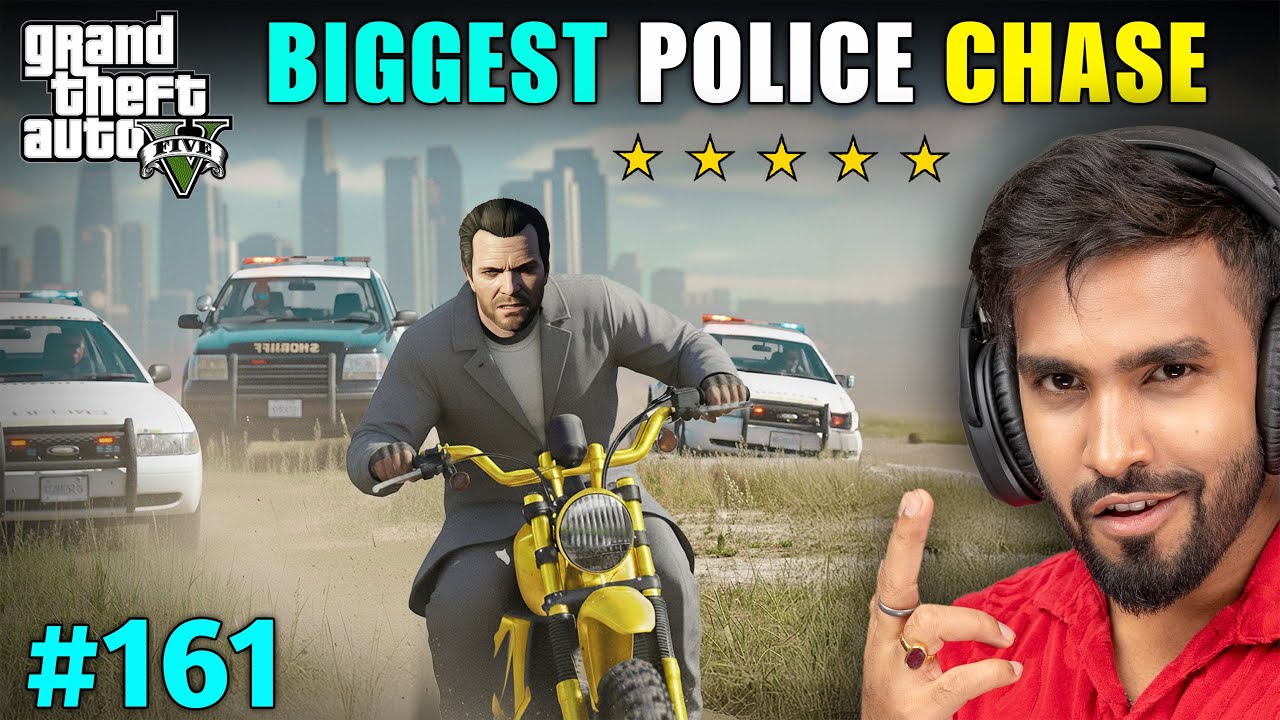 BIGGEST POLICE CHASE IN THE CITY | GTA 5 GAMEPLAY 161