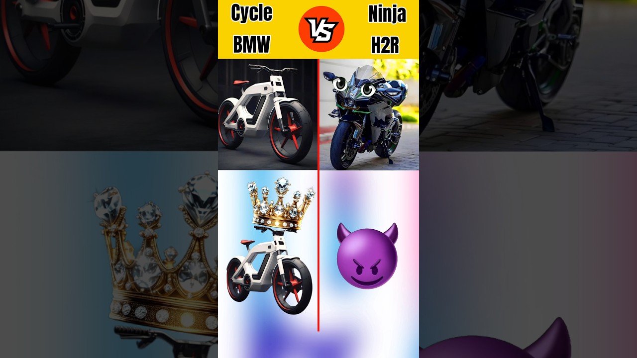 Cycle VS Ninja H2R| Full Comparison|shortsfeed ytshorts cycle ninjah2r comparison vs