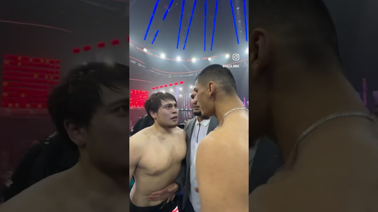 ЗАЦЕПИЛИСЬ ПОСЛЕ БОЯ! Naiza Uzbekistan🇺🇿🇰🇿🔥 мма спорт naiza mma