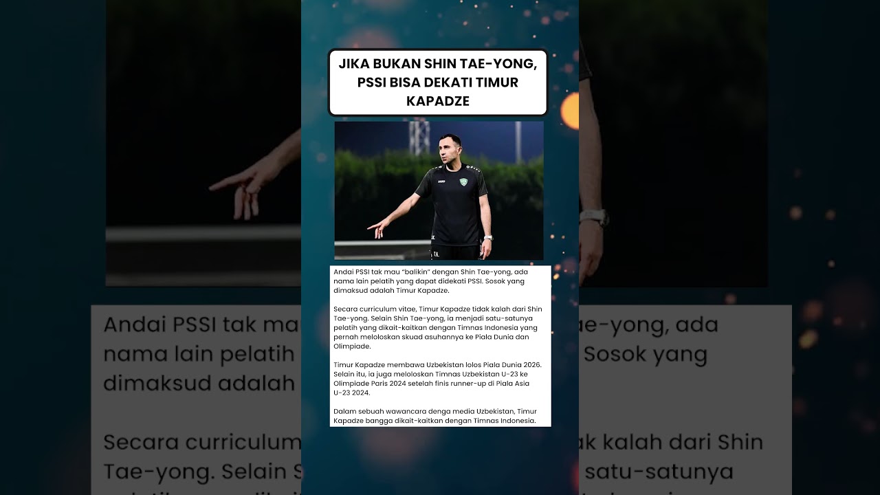 Jika Bukan STY, PSSI Bisa Dekati Kapadze: Pelatih yang Bawa Uzbekistan ke Piala Dunia dan Olimpiade