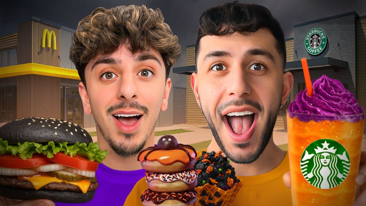 TRYING HALLOWEEN FAST FOOD ITEMS! Ft. FaZe Rug