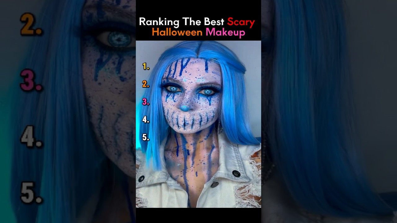 Ranking Best SCARY Halloween MAKEUP Transitions🎃🤡HalloweenMakeupShortstiktokviral transition