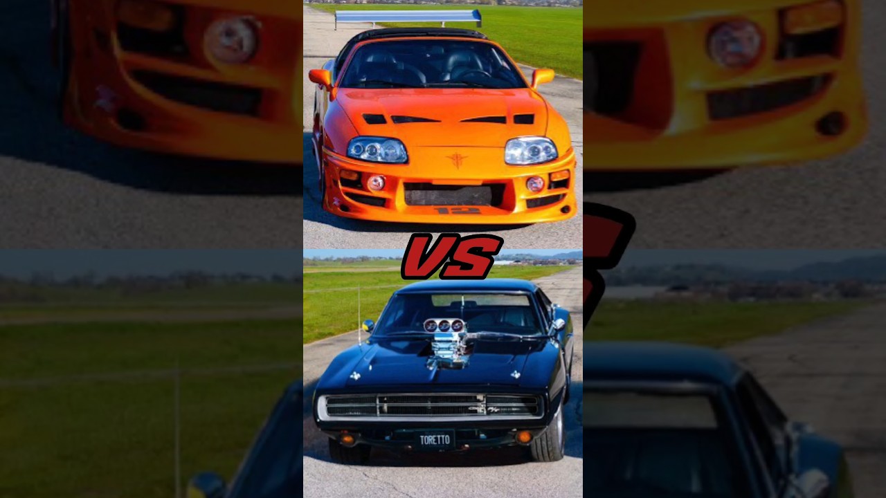 Заезд между двумя легендами! Тайота СУПРА vs Додж Челленджер carwowtayotasupradodgeсупрафорсаж