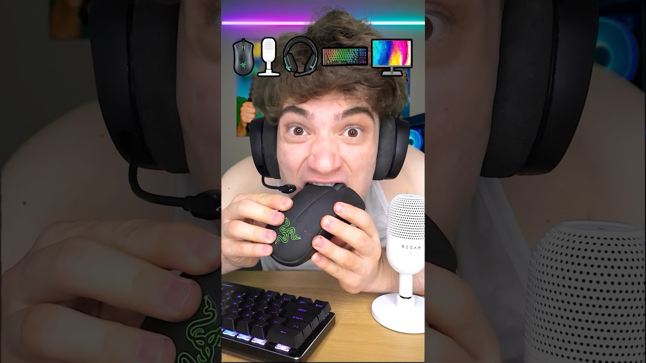 I HaTe GaMiNg!!.. So i ate My Setup 😡🎮 (Gaming ASMR)