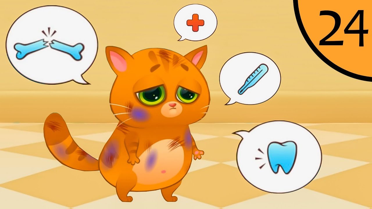 Суровый КОТИК БУБУ 24. Самый худший день. Мультик ИГРА про котят на Игрули TV