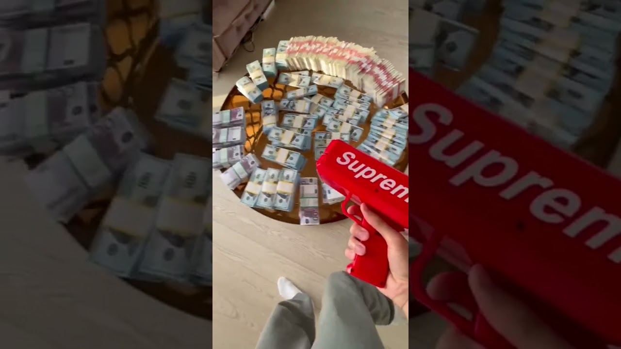 SUPREME MONEY GUN 🔫 wow 💸