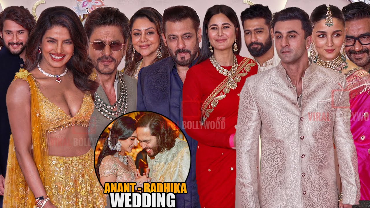 Star-studded Celebrities arrives at AnantRadhika Wedding | Salman Khan, Shahrukh Khan, Katrina, Alia