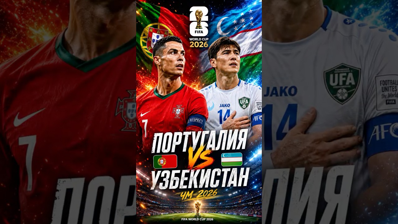 НАДЕЖДА УЗБЕКИСТАНА! Матч Португалия - Узбекистан ЧМ 2026🏆🔥⚽ футбол football