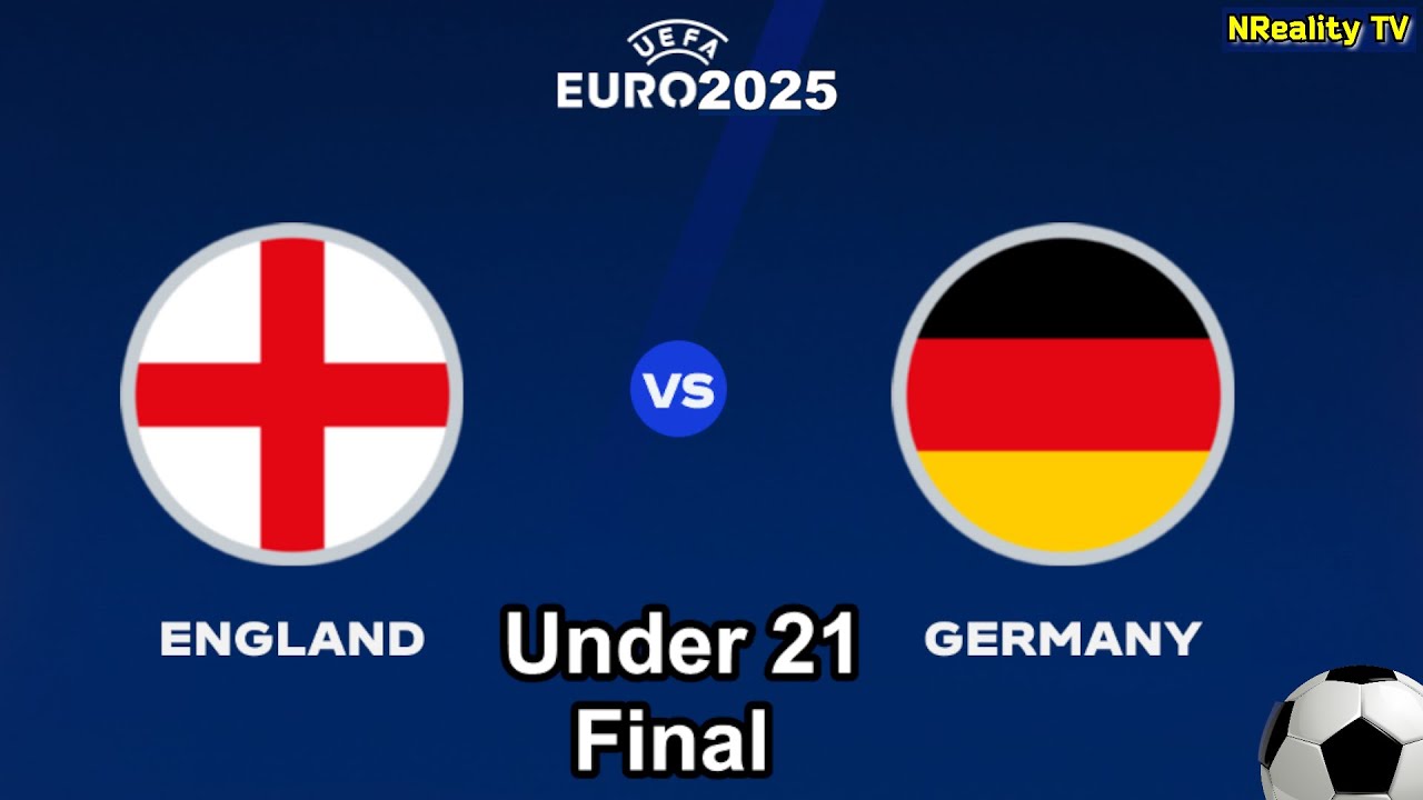 Футбол. Англия - Германия. Чемпионат Европы среди мужчин U-21. Финал. England - Germany.
