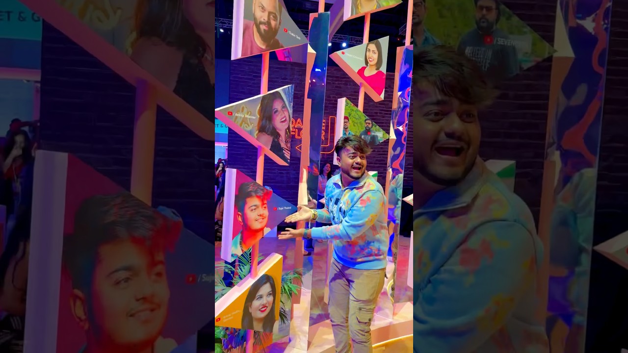 Youtube Fanfest Me Photo ~ Sujal Thakral shorts ytshorts ytff youtubefanfest ytff2024 funny