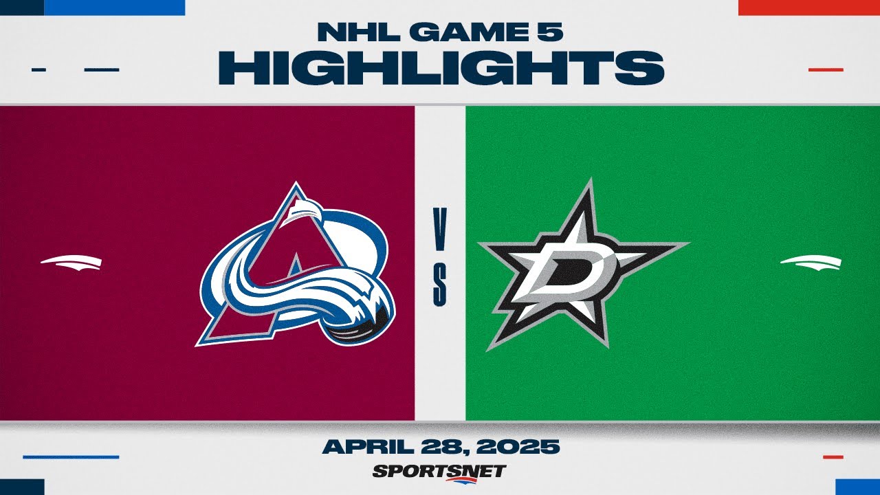NHL Game 5 Highlights | Avalanche vs. Stars - April 29, 2025