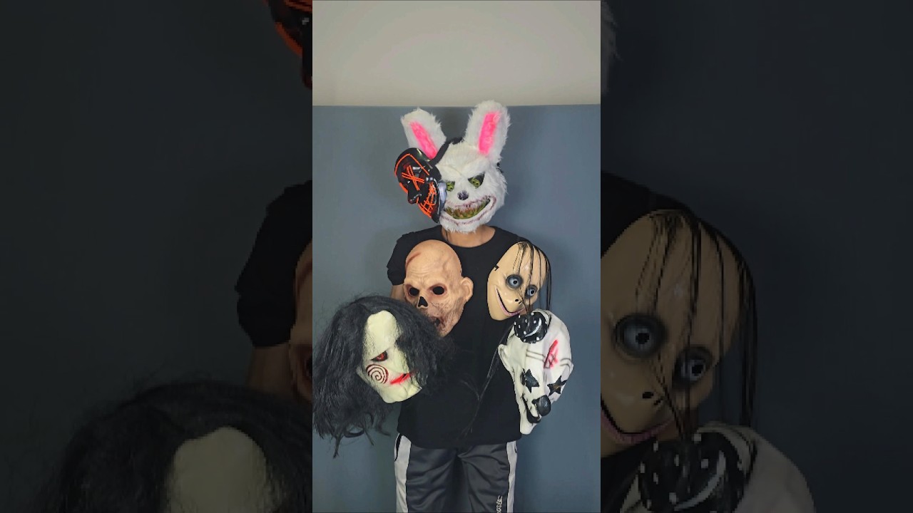 Comprei VÁRIAS Máscaras de Halloween da Shopee! 💀 Vale a Pena Mesmo?hallowee terror mascaras