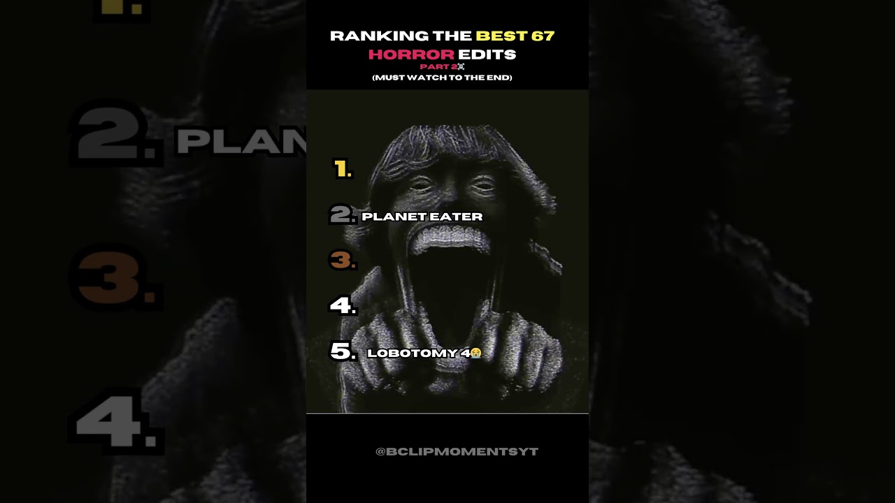 (EPILEPSY WARING!) Ranking The best 67 Horror Edits💀 Part 2