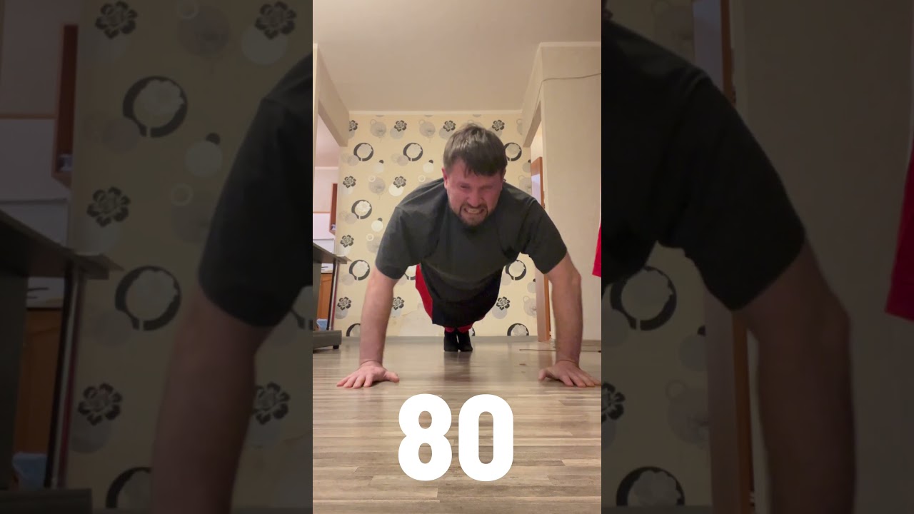 100 дней-100 отжиманий! День 30. челлендж эксперимент спорт тренды рекомендации fyp отжимания
