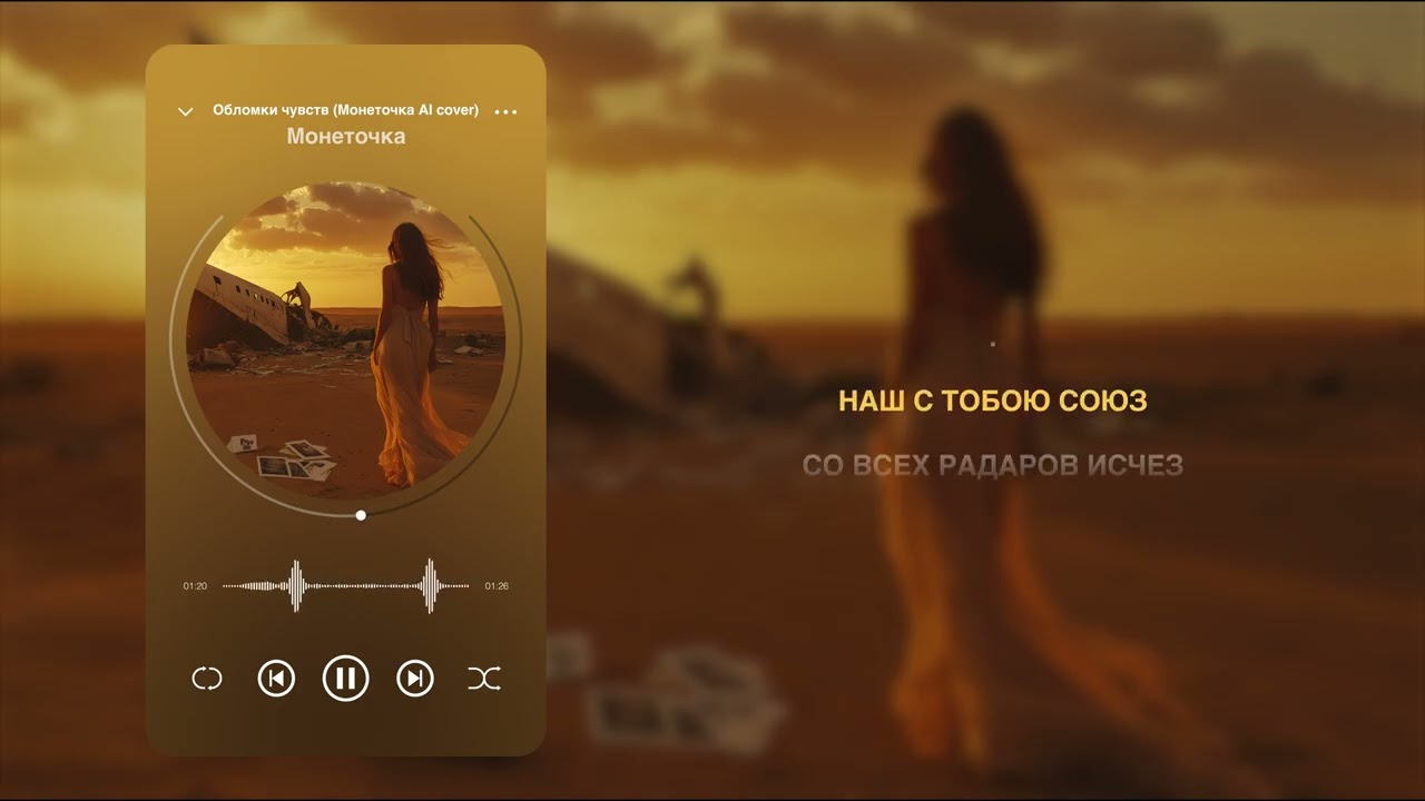 Таня Терешина - Обломки чувств (Монеточка AI cover) караоке