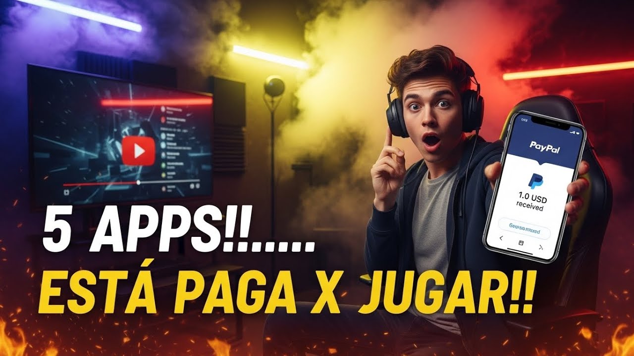 5! Apps para ganar Dinero Por INTERNET a PayPal 2025✅
