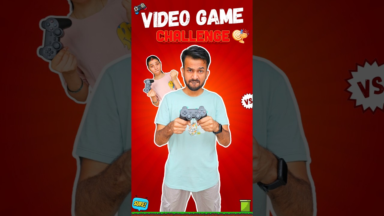 Video Game 🎯 Challenge With Partner 💕 | Mini Vlog | shorts minivlog vlog