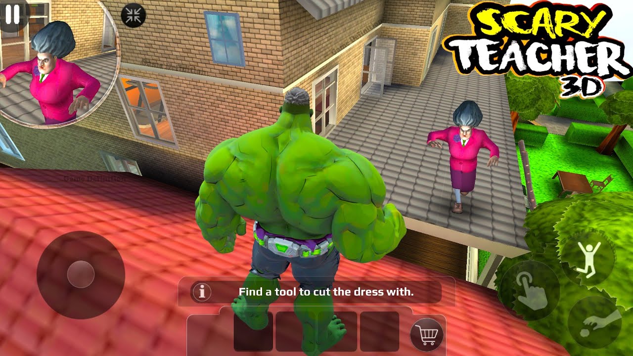 Scary Teacher 3D Secret Chapter Update Playing as Hero Hulk and Prank Miss T game definition hindi