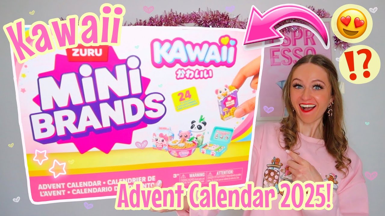 UNBOXING A GIANT *KAWAII* MINI BRANDS ADVENT CALENDAR 2025!!😱🎀🎁⁉️(24 MYSTERY BOXES!!🫢) VLOGMAS 2
