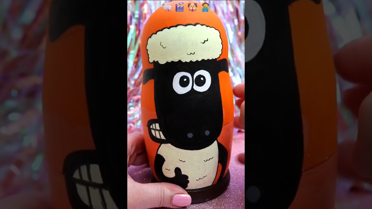 ASMR UNBOXING Shaun the Sheep Nesting Dolls Review ❤️shorts asmr shaunthesheep trending viral