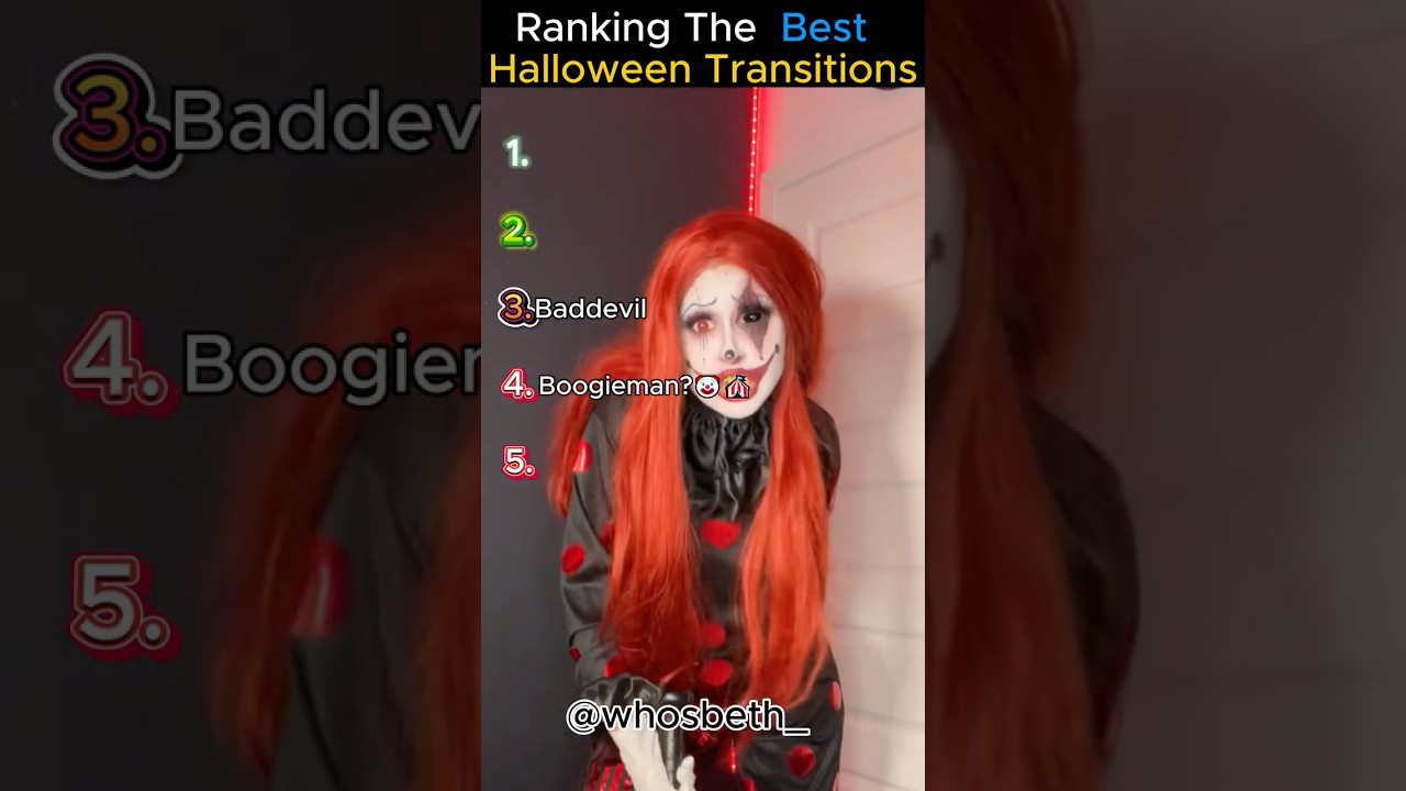 Ranking The BEST Halloween Transitions
