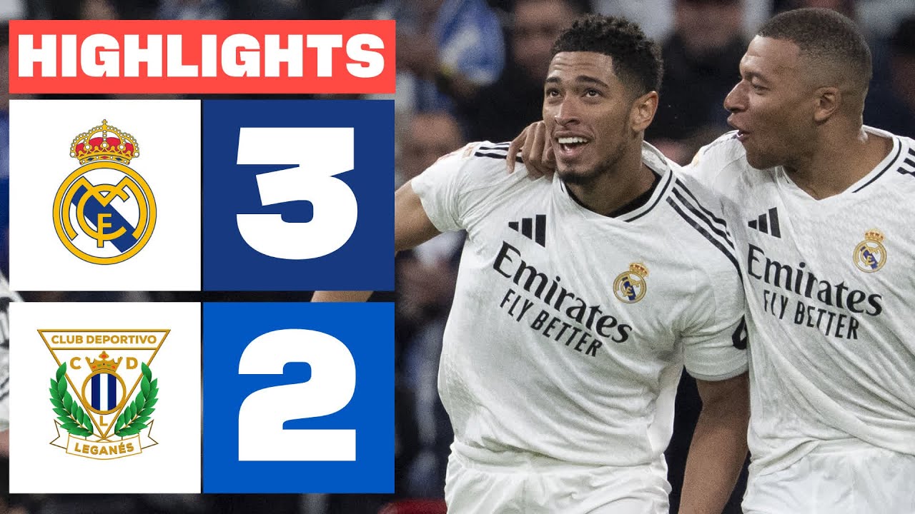 REAL MADRID 3 - 2 CD LEGANÉS I RESUMEN LALIGA EA SPORTS