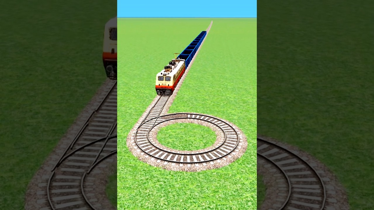 🐍TRAIN CROSSIN CIRCLES TRACK💖 funk music phonk train game
