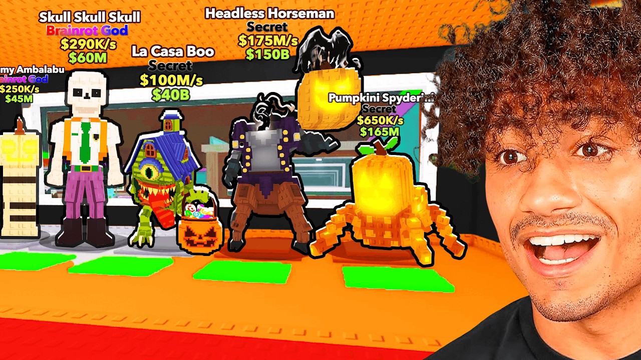 I STOLE THE 12 NEWEST HALLOWEEN BRAINROTS!