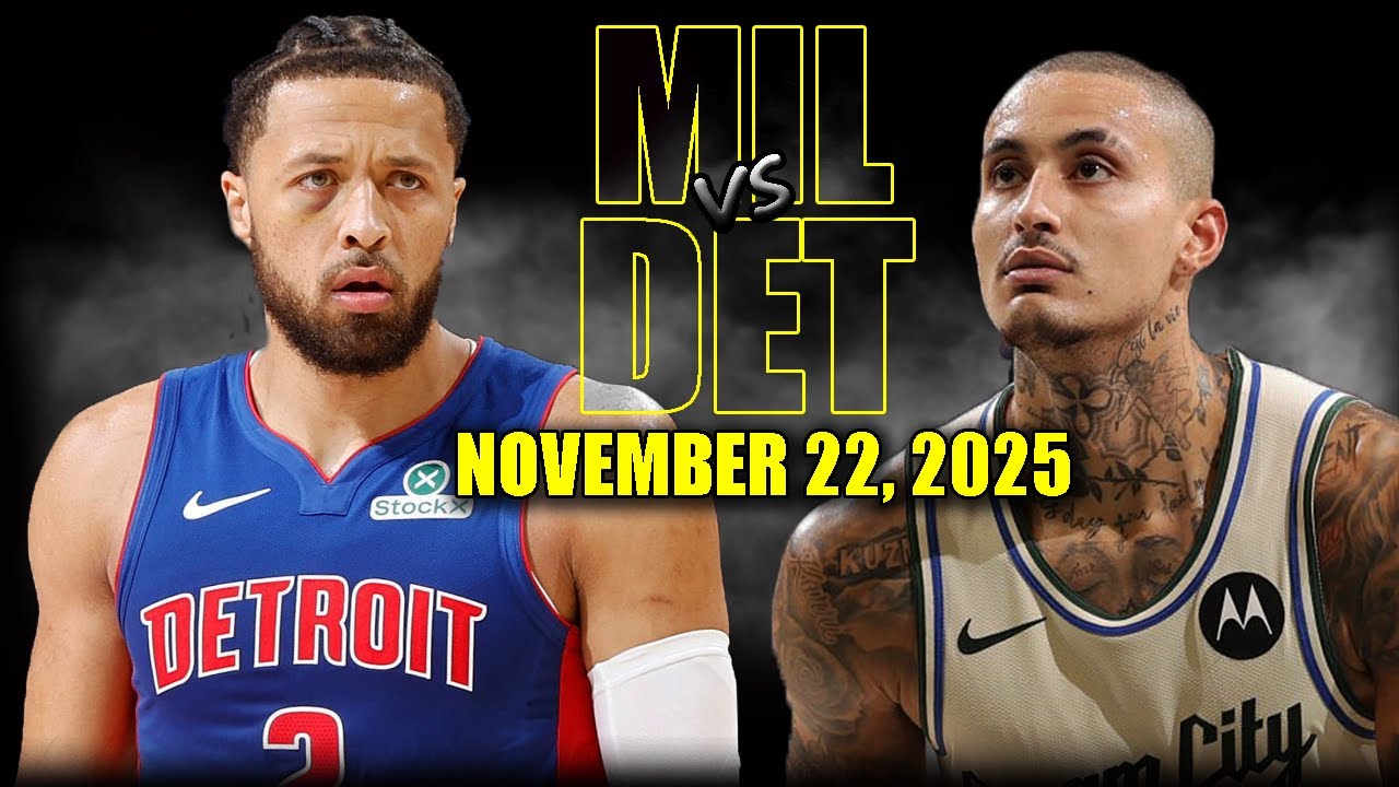 Milwaukee Bucks vs Detroit Pistons Full Game Highlights - November 22, 2025 | NBA Season