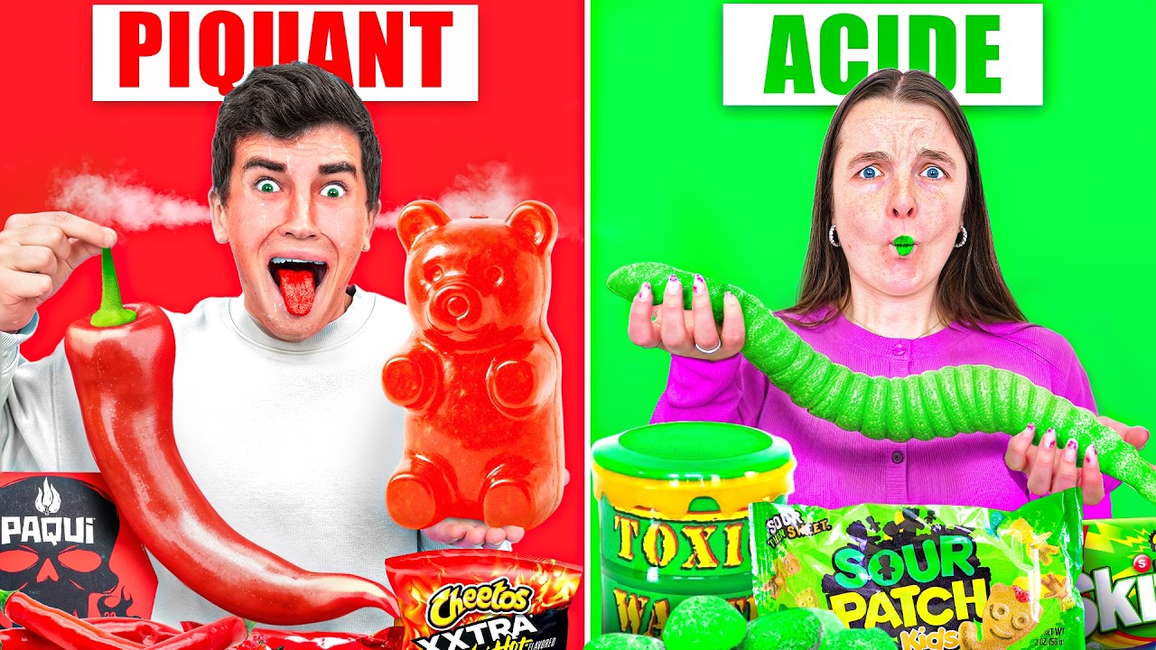 J'ai Survécu aux Bonbons Les Plus PIQUANTS vs ACIDE