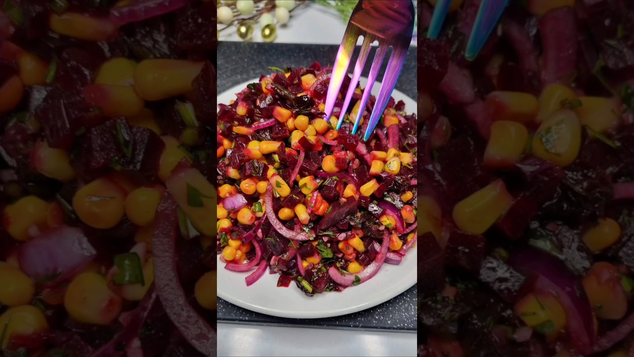 НЕВЕРОЯТНО ВКУСНЫЙ и ПРОСТОЙ САЛАТ ИЗ СВЕКЛЫ ЗА 5 МИНУТ свекла салат вкусно рецепт новыйрецепт