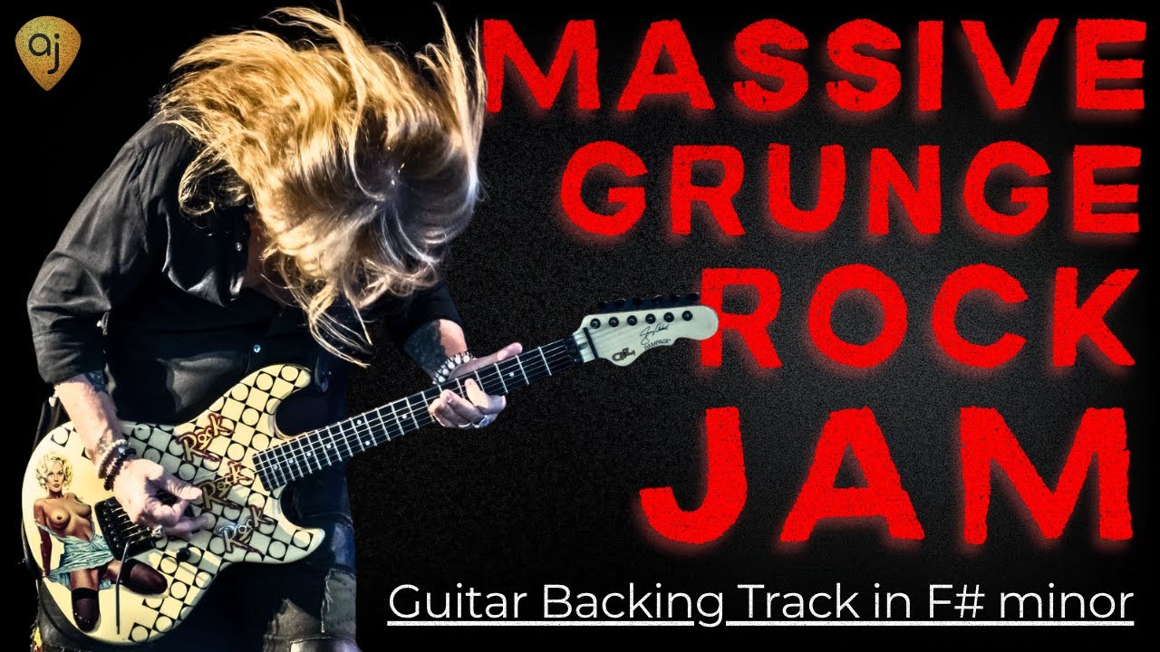 Heavy 90’s Rock Jam | Guitar Backing Track in F Minor (MIX 2)