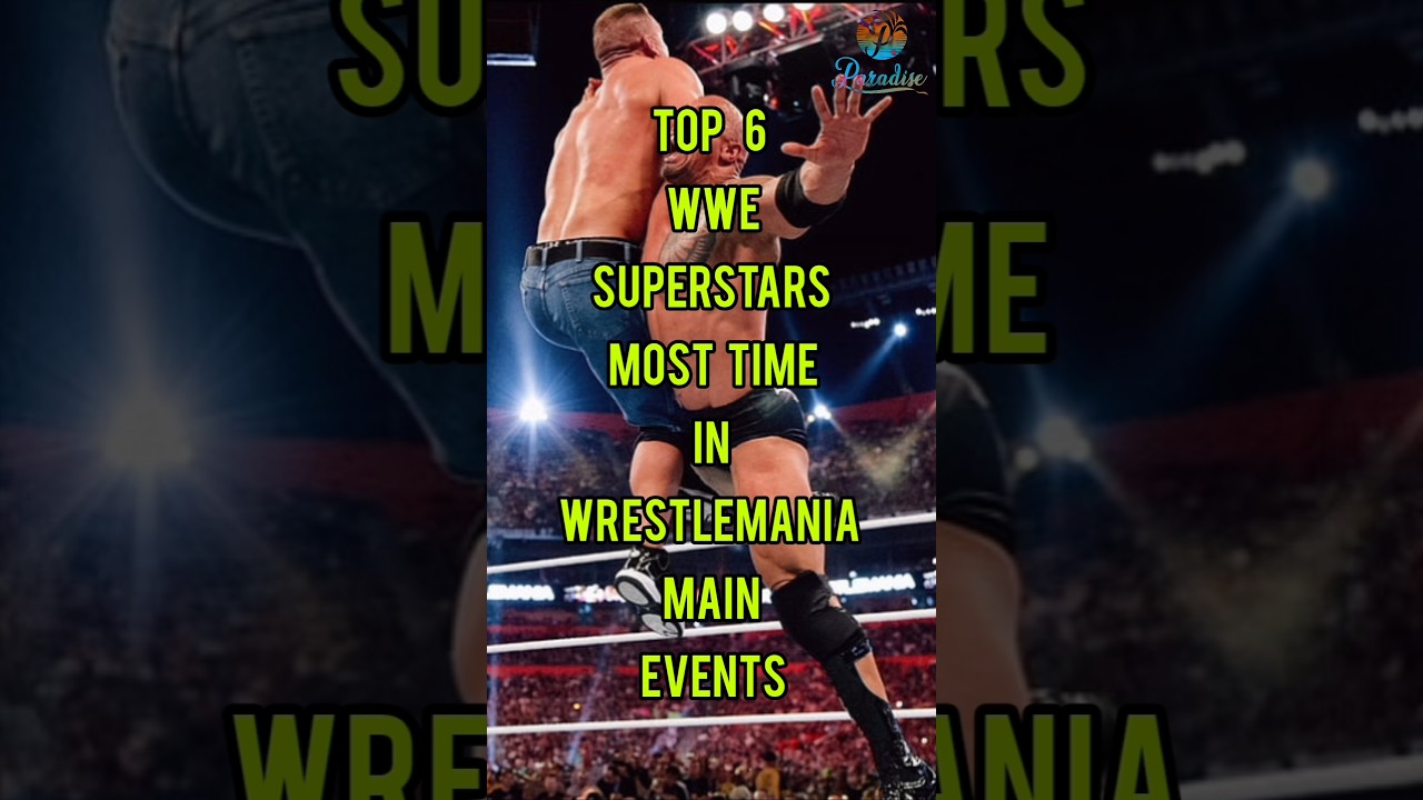 wwe superstars most time in wrestlemania main event #wwe #romanreigns #shorts